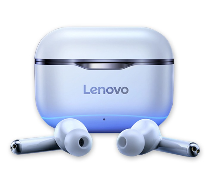 Lenovo Livepods Wireless Bluetooth Earphone 5.0 Dual Match Noise Cancelling Stereo 300mAh Touch Control Long Standby – White - Zoom Image 1