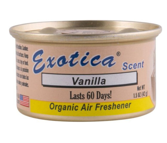 Exotica Organic Car Air Freshener Vanilla - Zoom Image