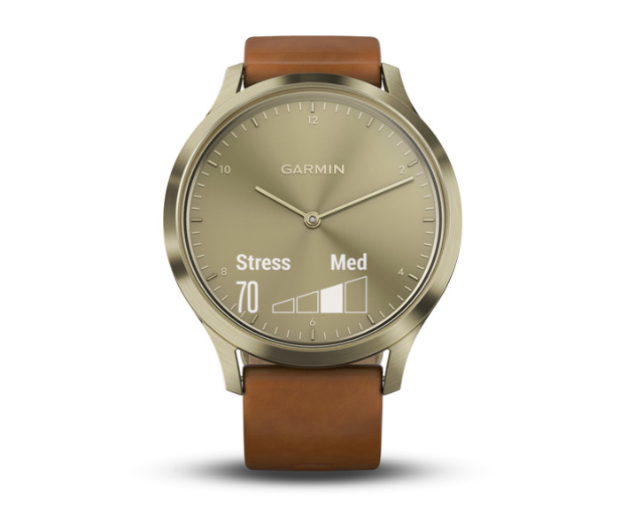 Garmin 010-01850-35 Vivomove HR Seu Premium With Light Brown Leather Bracelet - Zoom Image 6