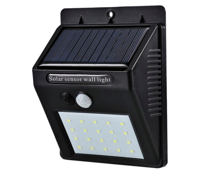 20 LED Motion Sensor Solar Light - Black  - Zoom Image 5