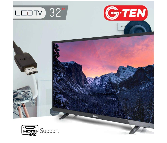 G Ten 32 Inch HD LED TV - Black - Zoom Image 4