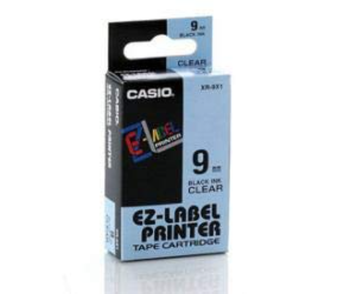 Casio XR-9X1 9mm Label Tapes - Clear - Zoom Image 1