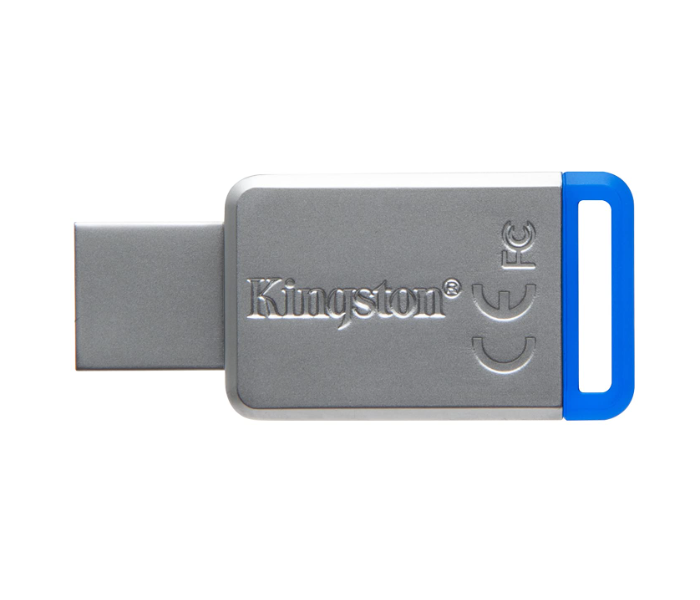 Kingston DT5064GB 64GB USB 3.0 DataTraveler 50 - Metal Blue - Zoom Image 2