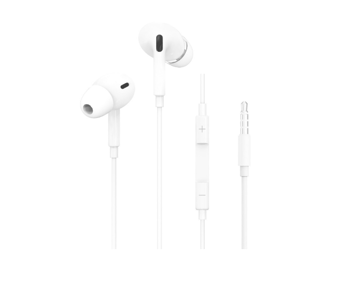 Iends  IE-HS5737 Stereo Wired Earphones with 3.5mm Plug - White - Zoom Image