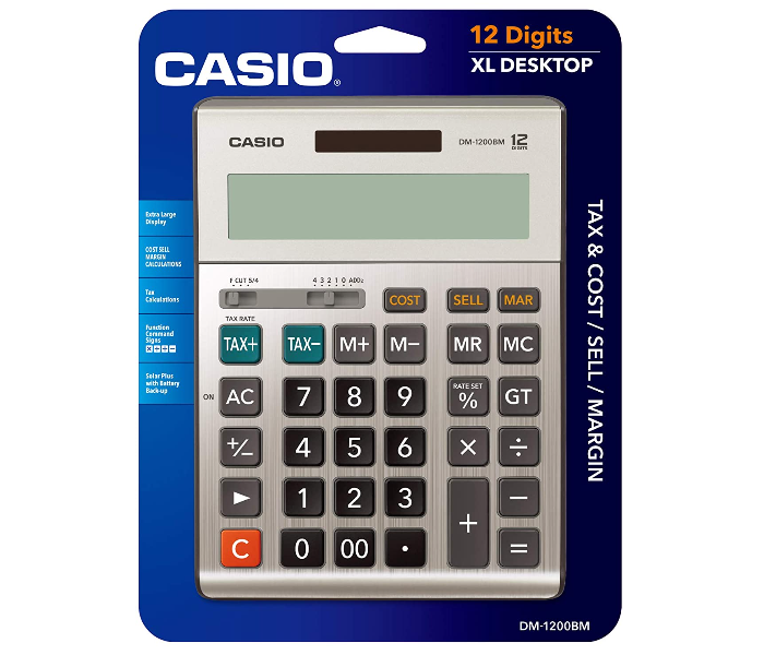 Casio DM-1200BM Desktop 12 Digit Calculators - Zoom Image 2