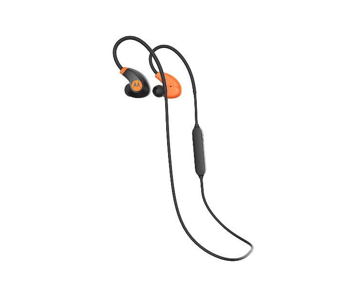 Motorola Verve2 Plus Wireless In-Ear Stereo Earbuds - Black and Orange - Zoom Image 4