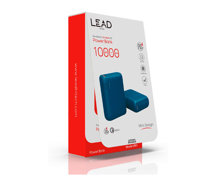 Lead LP01 10000 mAh Mini Power Bank - Blue  - Zoom Image 4