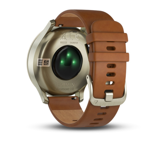 Garmin 010-01850-35 Vivomove HR Seu Premium With Light Brown Leather Bracelet - Zoom Image 4