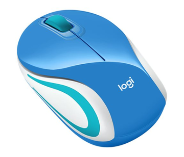 Logitech M187 Mini Wireless Ultra Portable Mouse - Blue - Zoom Image 1