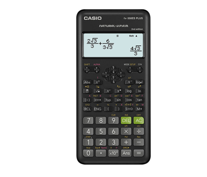 Casio FX-350ES Plus 2nd Edition Natural Display Scientific Calculator - Black - Zoom Image