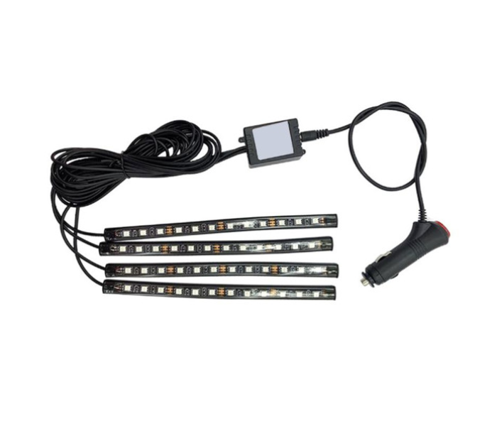 4 Piece Interior Car LED Light Strip Set - Zoom Image