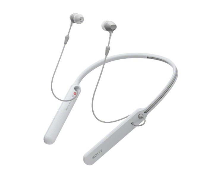 Sony WI-C400 Wireless Bluetooth In-Ear Neck Band Headphones - White - Zoom Image 2