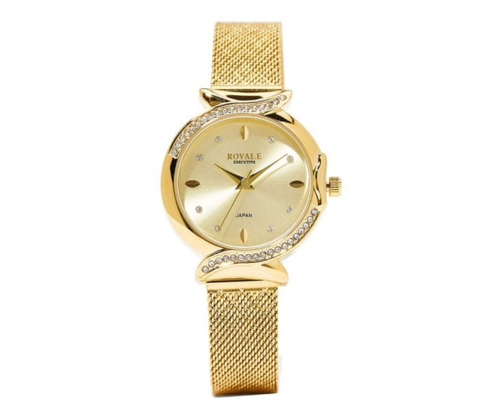 Royale RE080G Executive Analog Watch For Women - Gold - Zoom Image