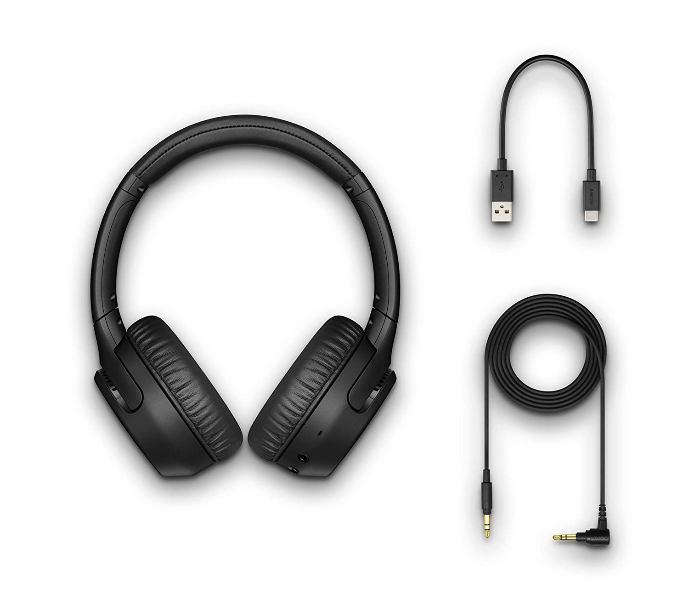 Sony WH-XB700 Wireless Bluetooth Extra Bass Headphones - Black - Zoom Image 4