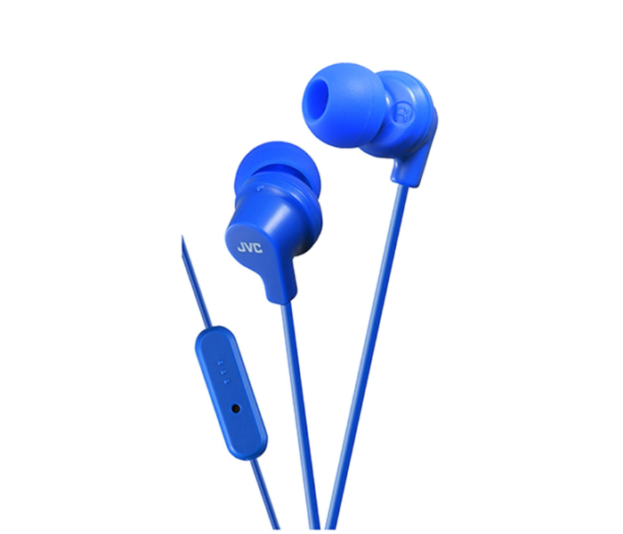 JVC HAFR15A In-Ear Headphones with Microphone - Blue - Zoom Image