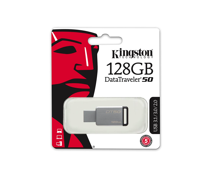 Kingston DT50128GB 128GB USB 3.0 DataTraveler 50 - Metal Black - Zoom Image 4