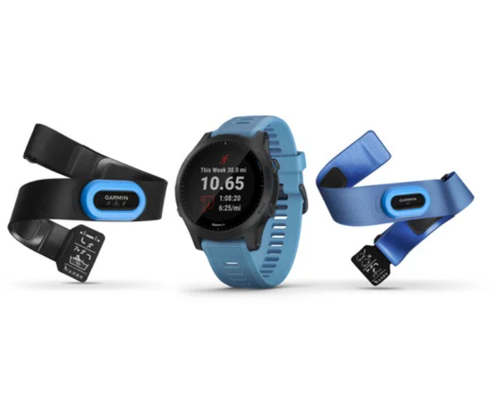 Garmin 010-02063-11 Forerunner 945 GPS Bundle Running Smart Watch - Blue - Zoom Image 1