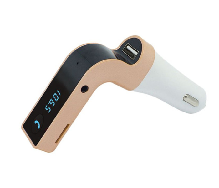 CarG7 USB Car Charger With Multimedia Player - Gold - Zoom Image