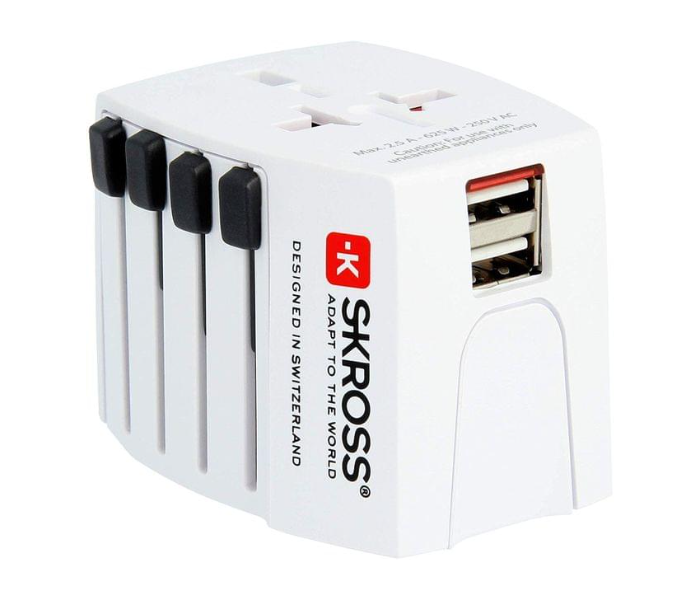 Skross 1-302150 2.5A Muv Usb Travel Adapter - White - Zoom Image 1