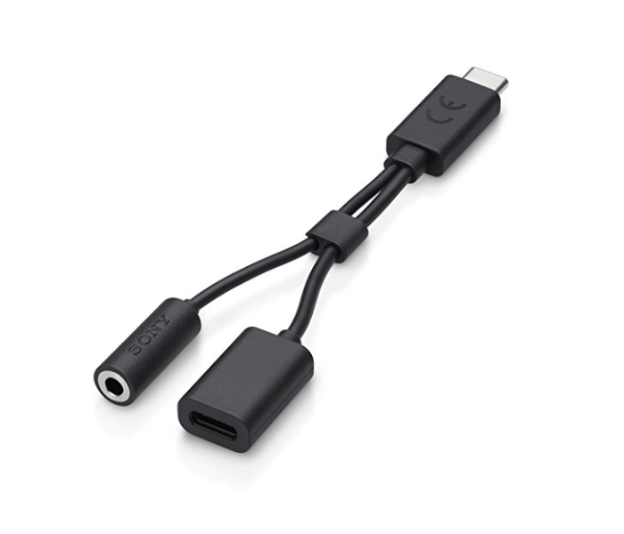 Sony EC270 Mobile Audio Adapter 2 in 1 Type C Cable  - Black - Zoom Image 1