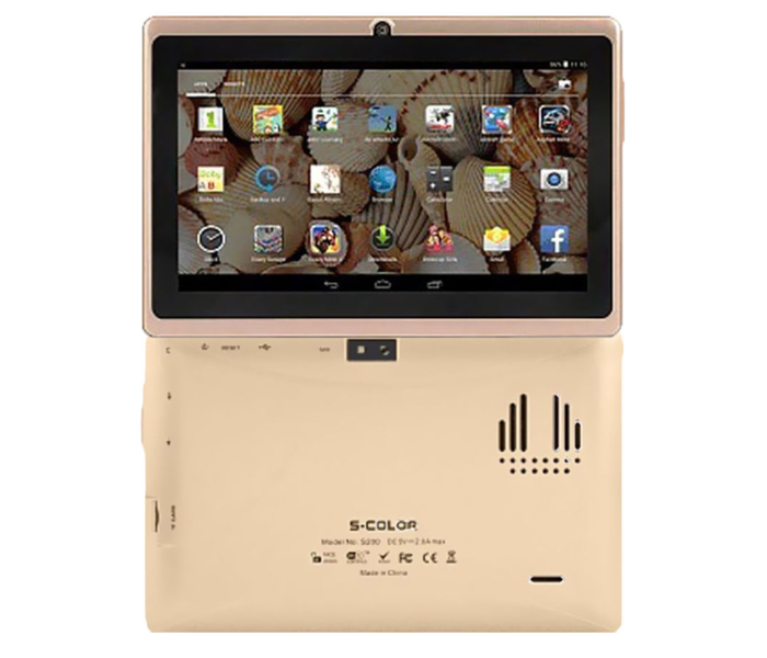 S-Color S200 7 Inch 2GB RAM 16GB WiFi Android Tablet- Gold - Zoom Image 1