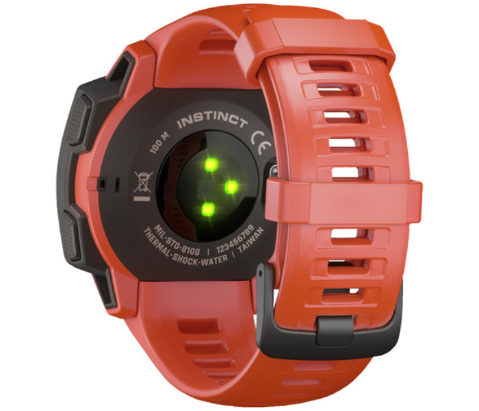 Garmin 010-02064-02 Instinct Smartwatch - Flame Red - Zoom Image 4