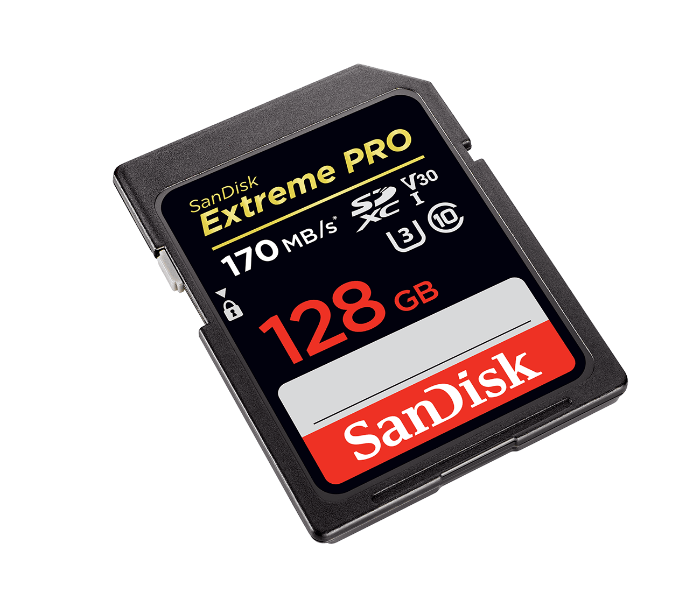 Sandisk SDSDXXY-128G-GN4IN 170MB/S 128GB Extreme Pro SDXC UHS-I Memory Card - Zoom Image 2