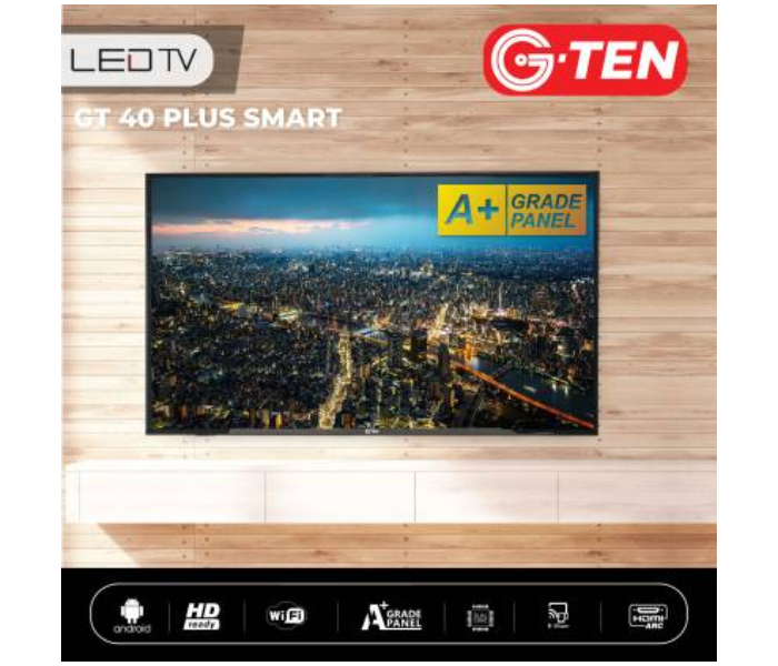 G Ten 40 Inch HD Smart LED TV - Black - Zoom Image 5