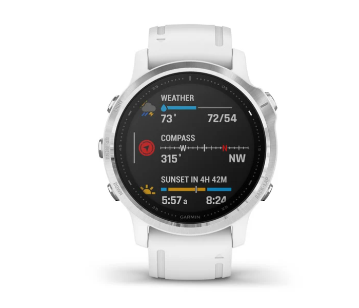 Garmin 010-02159-00 Fenix 6S White with White Band GPS Smart Watch - Zoom Image 2