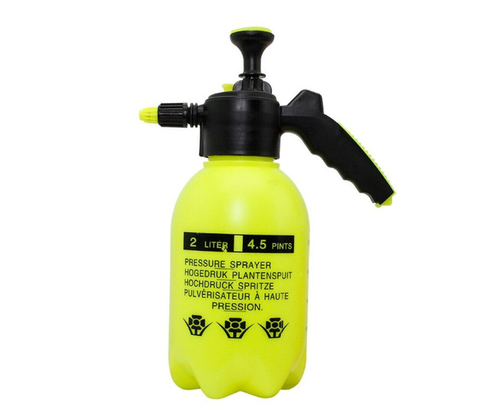 Garden 2Litre Watering Pressure Spray Kettle - Yellow and Black - Zoom Image