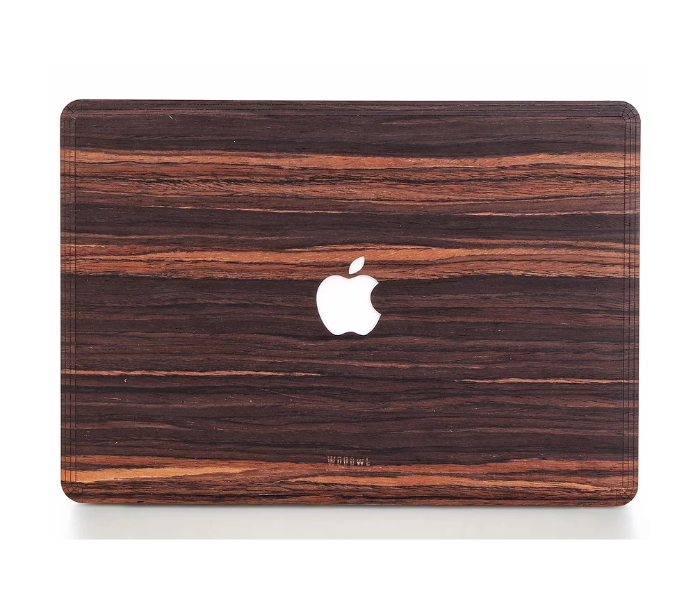 WoodWe Macbook Skin Cover Wood Veneer for MacBook Pro 13 with Thunderbolt - Ebony - Zoom Image 1