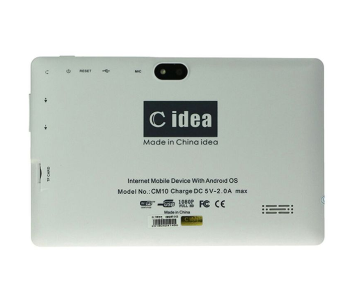 C idea CM10 7 inch 2018 1GB RAM 8GB Wi-Fi - White - Zoom Image 3