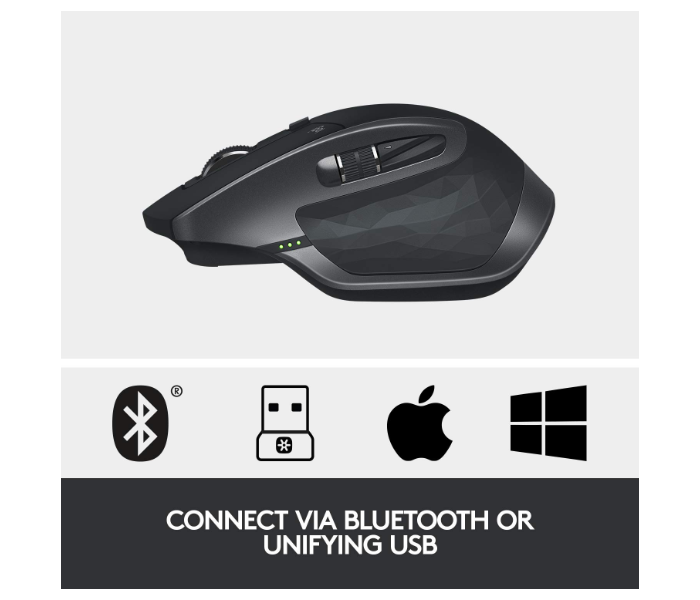 Logitech Mx Master 2s Wireless Mouse - Graphite - Zoom Image 3