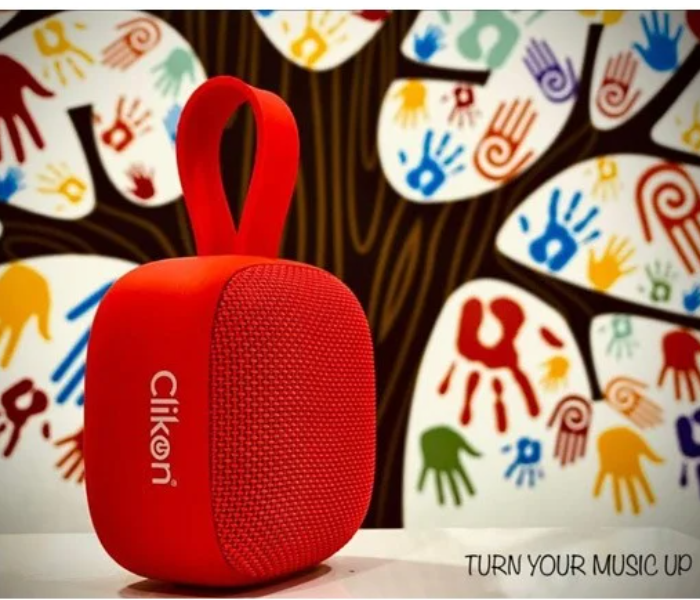 Clikon CK834 Portable Waterproof Bluetooth Speaker - Red - Zoom Image 2