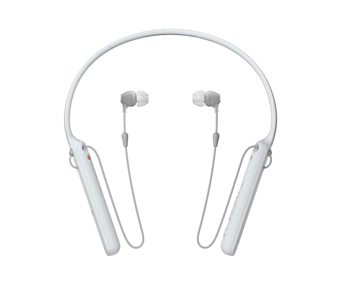 Sony WI-C400 Wireless Bluetooth In-Ear Neck Band Headphones - White - Zoom Image 1