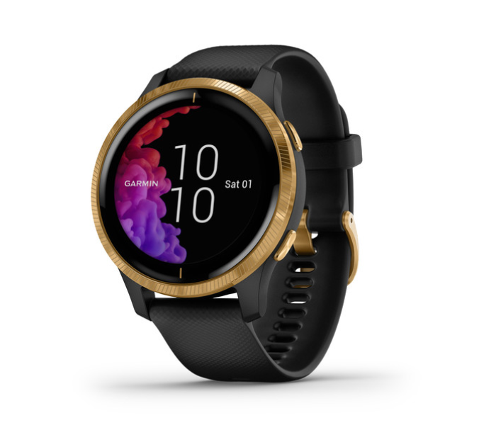 Garmin 010-02173-34 Venu Smartwatch With Golden Hardware – Black - Zoom Image 1