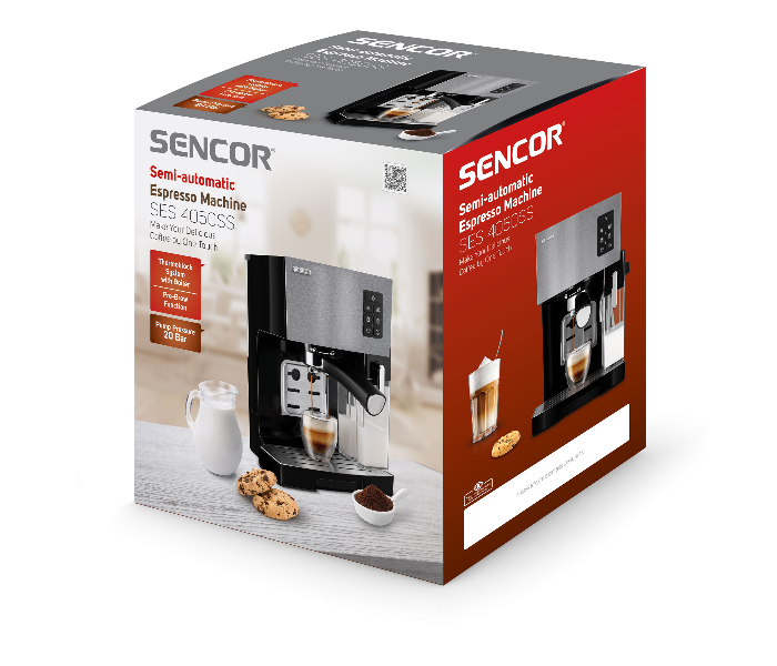 Sencor SES4050SS Semi Automatic Expresso Machine - Black - Zoom Image 5