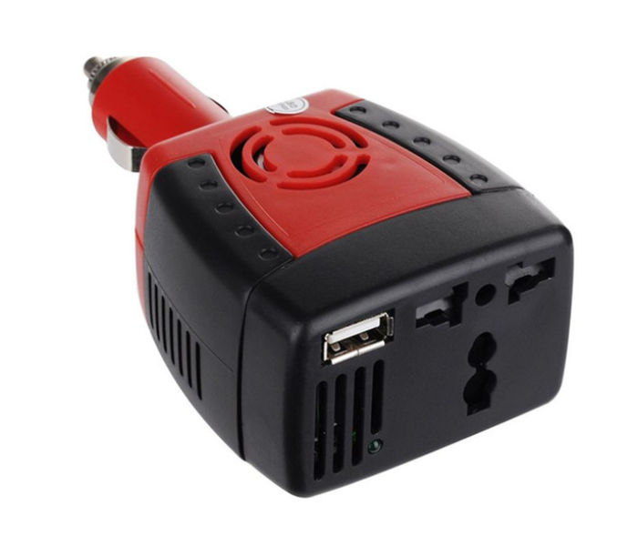 Car DC-AC Inverter - Black and Red - Zoom Image