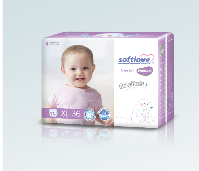 Soft Love 36 Pieces 12-17Kg Platinum Pants Diaper Extra Large - Zoom Image