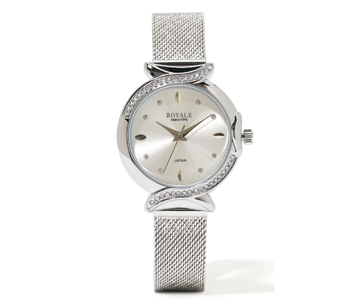 Royale RE080G Executive Analog Watch For Women - Silver - Zoom Image