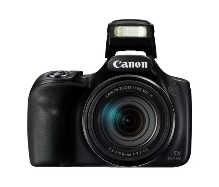 Canon SX540HS PowerShot 20.3MP Digital Camera with 50x Optical Zoom - Black - Zoom Image 3