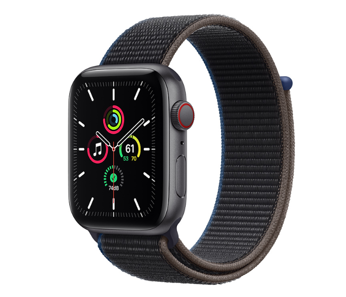 Apple Watch SE MYF12AE GPS and Cellular 44mm Space Gray Aluminium Case with Charcoal Sport Loop - Zoom Image 1