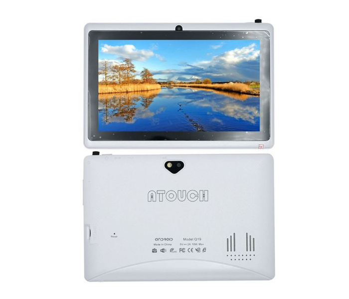 A Touch Q19 7 inch 1GB RAM 8GB WiFi Android Tablet - White - Zoom Image