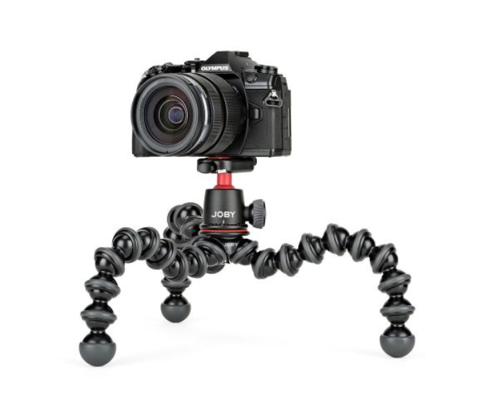 Joby JB01507 GorillaPod 3K Lightweight Professional Tripod for DSLR and Mirrorless Cameras Without Header - Black and Red - Zoom Image 1