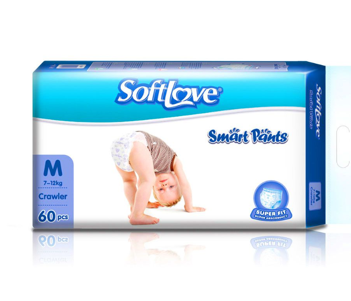 Soft Love 60 pieces 7-12Kg Smart Pants Medium - Zoom Image