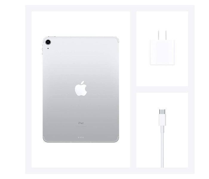 Apple iPad Air 10.9 inch 4th Generation 2020 WiFi and Cellular 256GB - Silver - Zoom Image 8