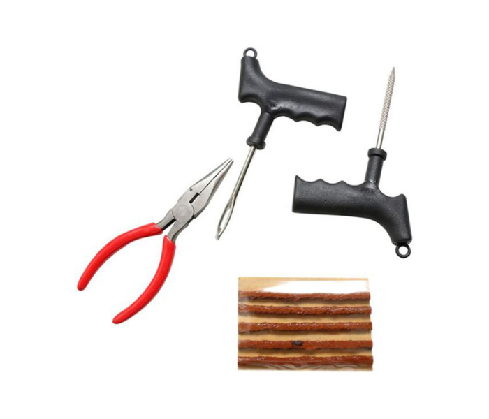 4 Piece Tubeless Tyre Puncture Repair Kit - Zoom Image