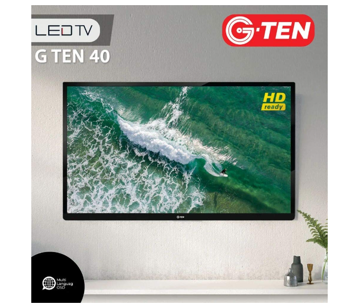 G Ten 40 Inch HD LED TV - Black - Zoom Image 2