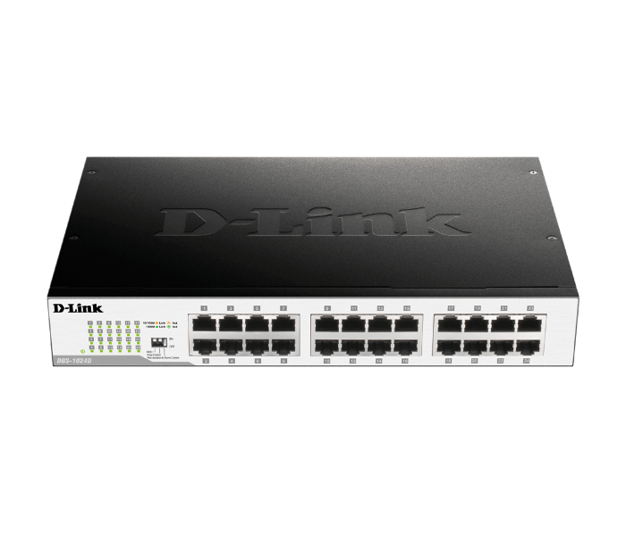 D-link DGS-1024D 24-Port GB Unmanaged Desktop Switch - White - Zoom Image 1