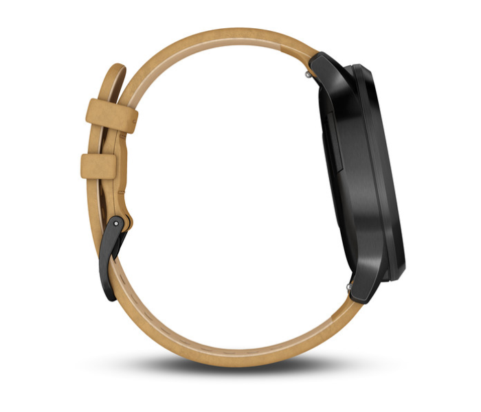 Garmin 010-01850-00 Vivomove HR Premium with Tan Suede Band – Onyx Black - Zoom Image 4